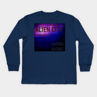 Alien City California Deathwave Kids Long Sleeve T-Shirt